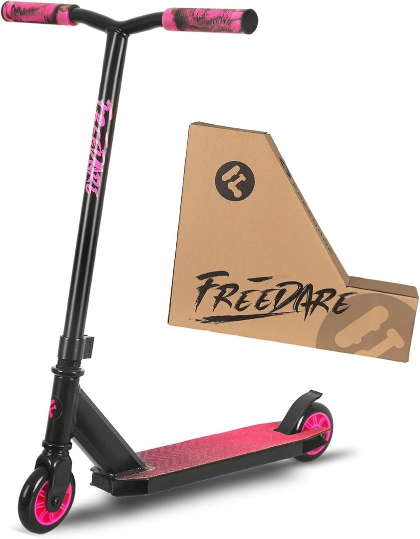 FREEDARE Pro Stunt Scooter for Kids, Teens, Boys and Girls, 8 Years Old Above Freestyle Street Scooter for Intermediate and Beginner Skate Park
