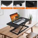 Standing Desk Converter Adjustable Height,Keyboard Riser for Stand Up Desk Riser,Computer Keyboard Stand for Desktop,Ergonomic Sit Stand Computer Workstations Black Size 23.6 Inch