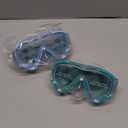 Vvinca Kids-Goggles with Nose Cover, Diving Mask Elastic Fabric Strap Anti Fog Anti Shattered Lens for Kids Swim Goggles 3-14 (02-sea Green & Blue)