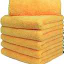 2 x CARCAREZ Microfiber Car Drying Towels, 16x24 Inch Large Car Wash Detailing Buffing Polishing Towel with Microfiber Cloth (Gold, 6)