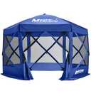 MASTERCANOPY Escape Shelter Screen House Outdoor Camping Tent for 6 Sides Canopy(10x10, Blue)