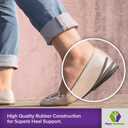 Premium Adjustable Orthopedic Heel Lift - Made in the USA - for Heel Pain and Leg Length Discrepancies - Large Pack of 2 Brown
