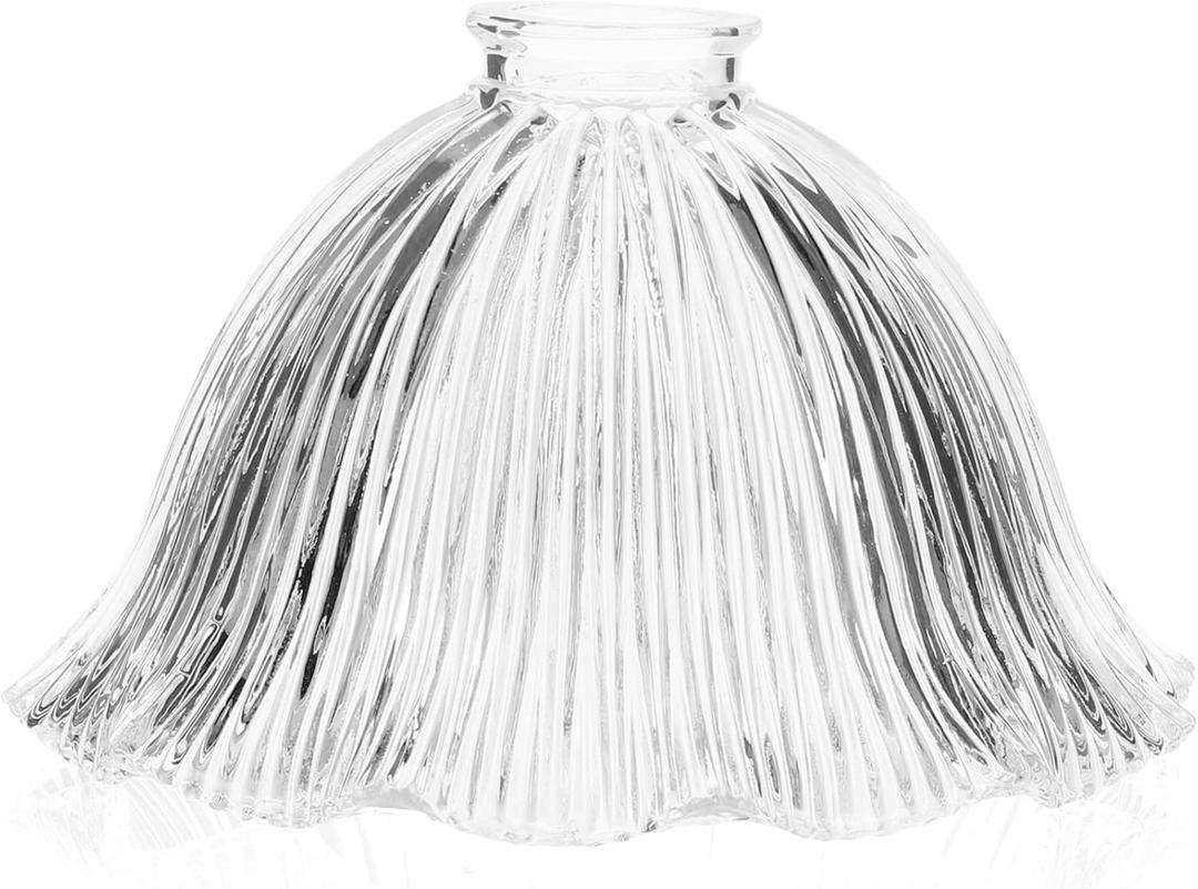 Uonlytech Vintage Glass Lamp Shade 8.85X5.90 Inch Pendant Light Cover Decorative Wall Sconce Fixture Soft Light Diffuser Easy Installation