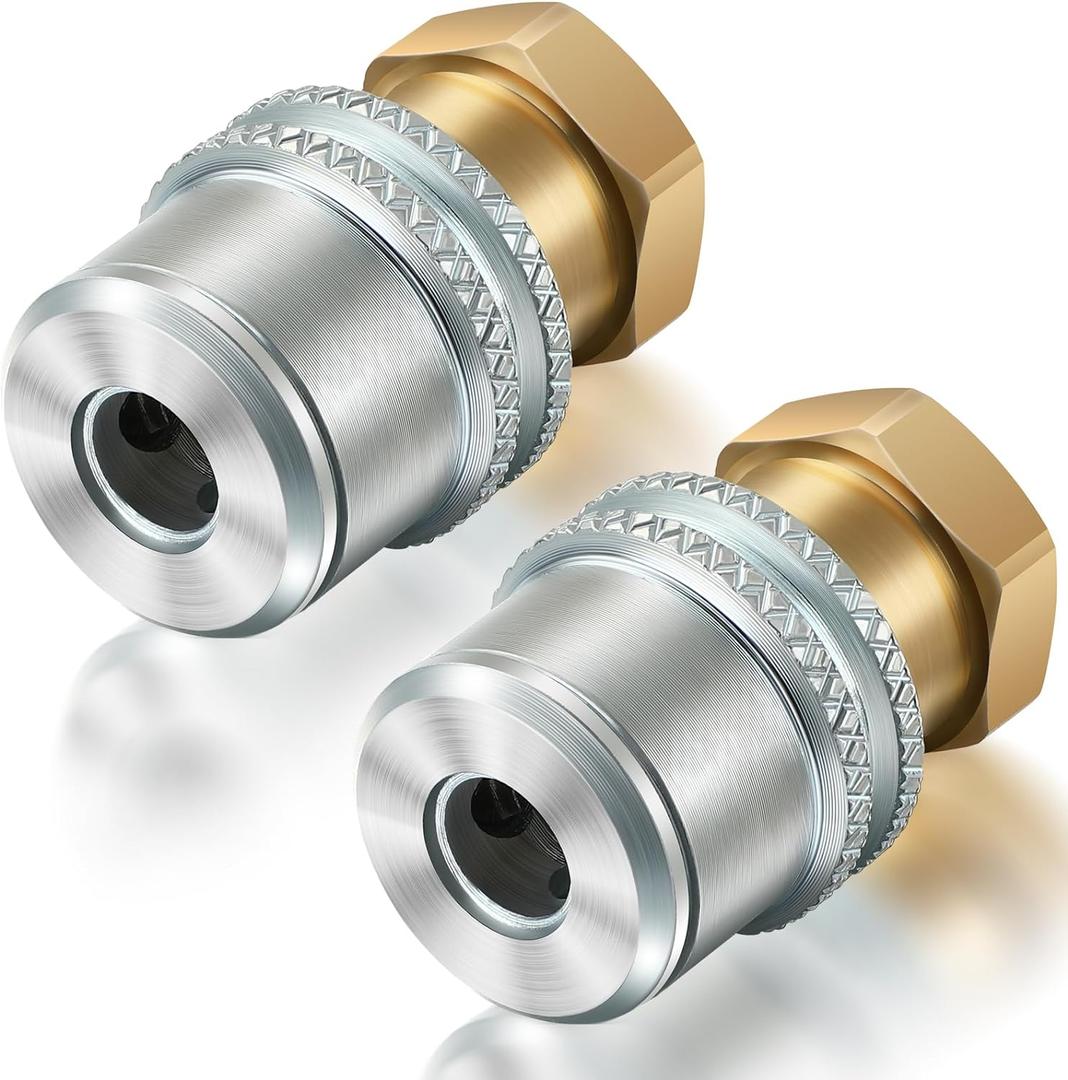 4 Pack Air Chuck for Tires, Anti Leakage Lock on Air Chuck 1/4'' FNPT Quick Connector Heavy Duty Brass Locking Tire Inflator