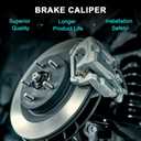 1K0615424A Rear Right Disc Brake Caliper Assembly without Bracket For Audi A3 2010-2013, Volkswagen Golf 2011, Jetta 2012-2018, Beetle 1.4L 1.8L 2.0L 2.5L 1K0615424D 1K0615424J Rear Passenger Side