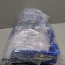 Akro-Mils 30210 AkroBins Plastic Storage Bins, Space-Saving Stackable Bins for Garage, Pantry, Craft Organization, 5" x 4" x 3", Blue, 6-Pack