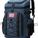 Maelstrom Backpack Cooler,Soft Lightweight Leakproof Cooler Backpack,Men Women 35/50 Can Insulated Cooler Bag,Keeps Hot/Cold for Up to 16 Hours,Perfect for Camping, Beach (Blue)