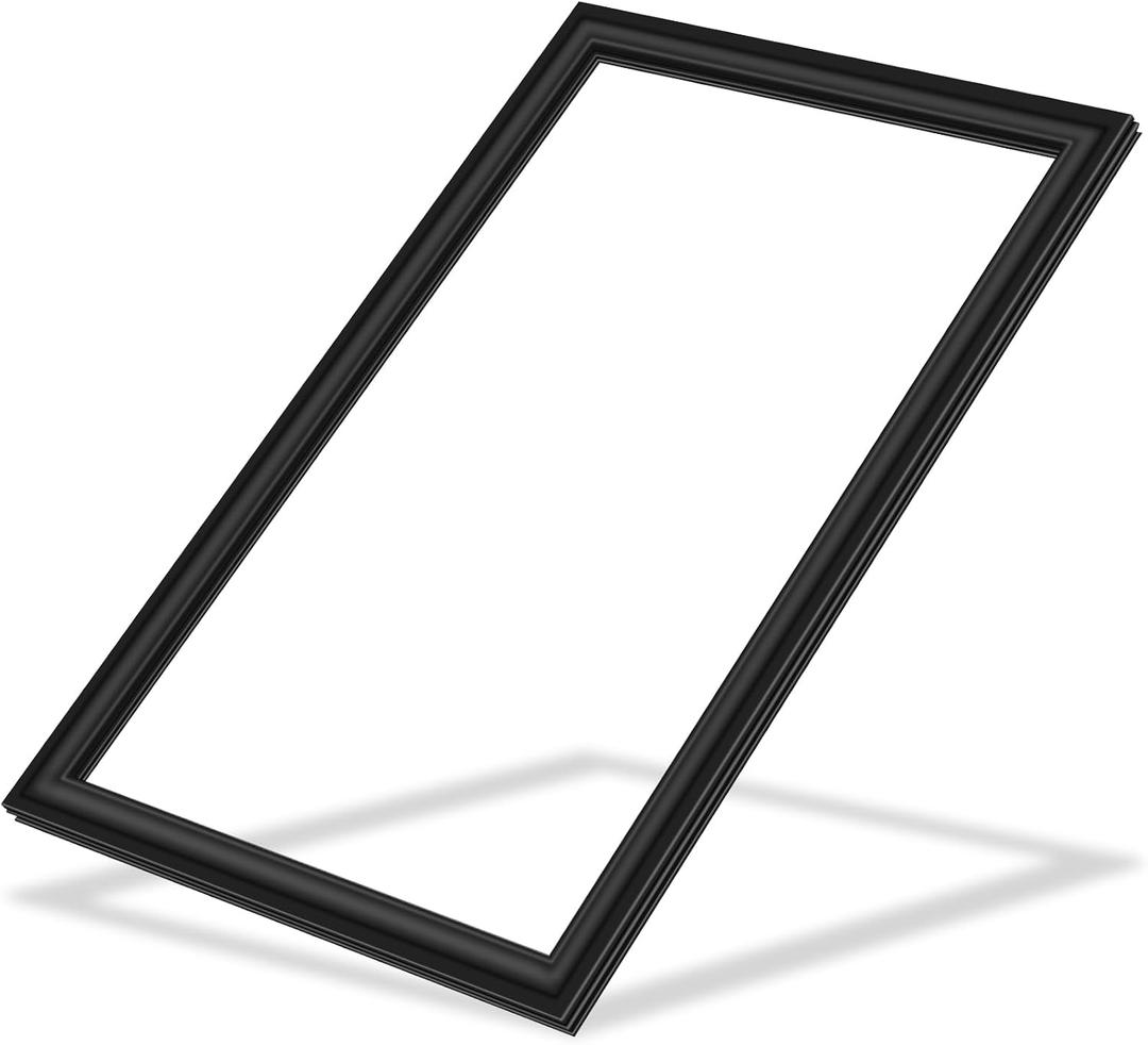 Upgraded WR24X10080 Refrigerator Door Gasket Seal Compatible with GE Refrigerator, 40.75" x 32.4" Fridge Door Seal Replacement Part replace 913815, AP3184420, PS296766, Black Refrigerator Gasket