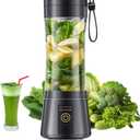 12 Oz Personal Size Portable Blender - Cordless Blender Make Smoothies & Shakes, BAP Free Traveling Cup, Quickly Squeezed in Office/Picnic/Sports
