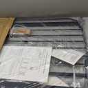 29-34 Inch Baby & Pet Gate - Black Metal, Pressure Mounted, Walk Through Safety Gate for Narrow Stairs & Doorways