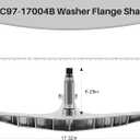 DC97-17004B Washer Flange Shaft Assembly Compatible with Samsung Washing Machine, with DC60-40137A Spider Hex Bolt (6 Pack) Replace DC97-17004A DC97-17004E AP5800144 4000061
