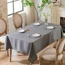 2 Pack Waterproof Rectangular Tablecloths, Boho Farmhouse, Gray, 52x70