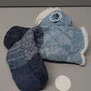 Anlisim Women Slipper Socks Non Slip Fuzzy Fluffy Thick Warm Cabin Cozy Comfy Soft Fleece Home Grips Socks (One Size, Gradient Blue)