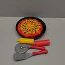 11 PCS Pizza Party Toy Play Set for Kids, Pizza Pie Pretend Play Food - Slice and Serve Plastic Kitchen Cooking and Cutting Playset