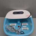 Foot Spa with Heat and Massage - Feet Bath Soak Tub w/Bubble, Vibration, Removable Pedicure Stone, Massage Beads, Auto Shut-Off, Relieve Feet Stress, Pedicure Foot Soaker Tub (Blue)