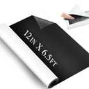 12 Inch x 6.5 ft Magnetic Sheet Roll, 0.75mm Thickness Blank White Surface Magnet Sheets with Adhesive, Flexible Magnetic Roll-Sign Sheet Safe for Vehicles DIY Craft Projects