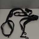 PetBonus Double Dog Leash, No Tangle Dual Leash, Reflective Walking Training Lead, 4 Comfortable Padded Handles for 2 Dogs with Collapsible Bowl and Waste Bags (Black, Large)