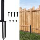 Fence Post Repair kit, Heavy-Duty Anchor grounding Nail, Fence Post Support Pile, Used for Repairing Damaged Fence gate Posts, Wooden Frames, and Fences