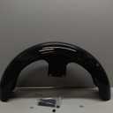 HDBUBALUS 21" Motorcycle Front Fender Mudguards for 120 / R21 Tire Fit for Harley Bagger Touring Road King Electra Glide Street Glide FLHR FLHX Gloss Black