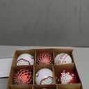 SHareconn 100MM/4 Inch 9PCS Large Christmas Balls Ornaments, Shatterproof Plastic Hanging Big Baubles Set for Xmas Tree Decoration Holiday Party Wedding Decorations with Hook,Red and White (10CM)