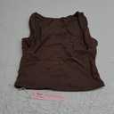 QINSEN Women's Sexy Open Back Sleeveless Crop Tank High Neck Slim Fit Cropped Tee Shirt Y2k Tops Medium
