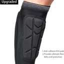Soccer Shin Guards, Soccer Protective Gear with Calf and Ankle Pads, Shin Guard Pads for Youth and Adult (Medium, Black)