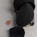 MLVOC Travel Pillow 100% Pure Memory Foam Neck Pillow, Comfortable & Breathable Cover, Machine Washable, Airplane Travel Kit with 3D Contoured Eye Masks, Earplugs, and Luxury Bag, Standard (Black)