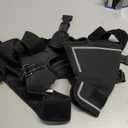 rabbitgoo Dog Harness No Pull with 2 Leash Clips, Adjustable Soft Padded, Reflective Oxford No Choke Pet Vest with Easy Control Handle for Medium Sized Dogs, Black, M