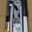 FRIDEKO HOME Floor Lamp, Color Changing Ambient Lighting for Living Room Bedroom, Standing Lamp with App & Remote Control, Tall Corner Lamp for Christmas Home Decor, 9W 800LM, Foot Switch, Black Shade (Black 1_Pack)