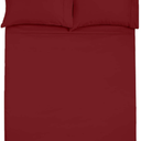 SlumberWell 1Piece Luxury Soft Microfiber Fitted Bed Sheet 52 x 90, Burgundy