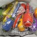 JOYIN 12 Mini Wooden Fiesta Maracas 6 Designs Noisemaker for Mexican Fiesta, Cinco De Mayo Party Favors, Musical Fun, Birthday Parties, Luau Party, Carnivals, Taco Tuesday Event
