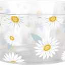 Fresh Daisy Plastic Serving Bowl - (10" x 10") 1 Piece - Perfect Serveware for Seasonal Gatherings and Everyday Use