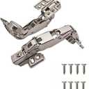 2 Pack Hinges for Kitchen Cabinets, 165 Degree Lazy Susan Hinge Cabinets, Full Overlay Hinges for Lazy Susan Door, Corner Kitchen Cabinet, Cupboard Folded, Folded Door, Closets