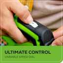 Greenworks 40V Leaf Blower/Sweeper, 150 MPH / 135 CFM, Lightweight, Quiet, with 2.0 Ah Battery and Charger, Perfect for Residential Lawn Care, Leaf Blowing Debris, Dust, Light Snow, and More