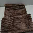 HAOMAIJIA Waterproof Couch Cover for Dogs Washable,Faux Fur Pet Couch Covers for Sofa,Soft Dog Bed Cover Non-Slip Couch Covers for 3 Cushion Couch Sofa Pet Friendly (Brown, 35" x 62" 1 Pack)