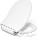 Kohler PureWash M250 Manual Round Bidet Toilet Seat, White, Quiet-Close Lid Prevents Slamming, Easy Installation with Quick-Release Hinges, Adjustable Spray Position & Pressure