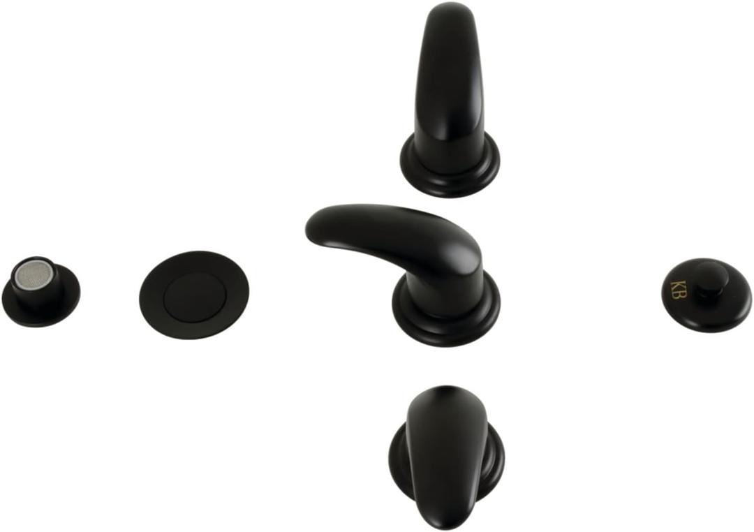 Kingston Brass KB320LL Legacy Bidet Faucet, Matte Black, 8 x 2.88 x 2.13