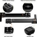 Appliance Rollers Heavy Duty,Newest Extendable Appliance Sliders,Liftable Washing Machine Base,Easily Move Washer and Dryer Machines,Refrigerators,Furniture-Black