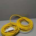 EP 2 Pack 50 Ft 12 Gauge Heavy Duty Extension Cord, 15A 125V 1875W, 3 Outlet Indoor/Outdoor Power Cord with Lighted End, 12/3 SJTW Weatherproof Yellow, UL Listed