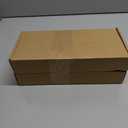 2 x Grey Washed Mango Wood Flatware Caddy with Metal Handles - 3 Compartment Organizer Box for Silverware, Sauce Spoon, Tongs and More (BLACK)