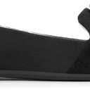 MUSSHOE Women's Flats Dressy Pointed Toe Comfortable Bowknot Ballet Flats Shoes (7, Black White)