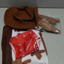 IKALI Kids Boys Cowboy Costume, West Boy Sheriff Outfit with Hat Accessories Halloween 3-10Y (4-6Y, Brown)