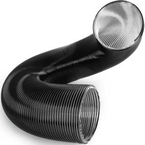 Heavy Duty 8 Inch x 8 Foot Leaf Vacuum Hose, Flexible PVC Replacement Part for DR Trac Vac Cyclone Agri-Fab, Universal Grass Catcher Bagger Attachment for Lawn Vacuums and Leaf Collection Systems