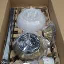 Globe Electric Veloria 52 in. Ceiling Fan with LED Light, Remote Control, WhisperQuiet DC Motor, 6 Speeds, Matte Black, Reversible Blades