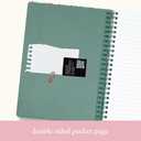 Steel Mill & Co Cute Mini Spiral Notebook, Small 8.25" x 6.25" Journal with Durable Hardcover and 160 Lined Pages, Little Women