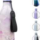 Insulated Water Bottle with Strap,18 oz Double Wall Stainless Steel Vacuum Bottles Metal Water Flask,Dawn