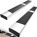 YITAMOTOR 6 inches Running Boards Compatible with 2015-2026 Ford F150 SuperCrew Cab, 2017-2026 Ford F250 F350 F450 F550 Super Duty Crew Cab Silver Side Step Nerf Bars