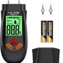 Wood Moisture Meter, with battery and LCD display, suitable for quick determination of moisture content of many types of logs, paper, plywood, plaster walls, floor coverings, etc.