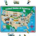 Melissa & Doug USA Map Wooden Puzzle (45 pcs)