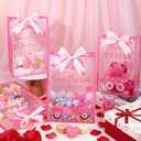 WZSTNBLA 24Pcs Valentines Gifts Bags Baby Shower Gifts Bags with Ribbons PVC Goodies Treat Tote for Birthday A Little Sweetheart is On The Way Party Supply Baby Shower Gender Reveal